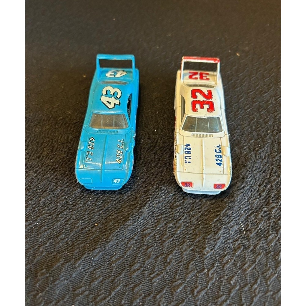 Lot Of 2 Racing Champions Vintage Diecast Cars Blue & White